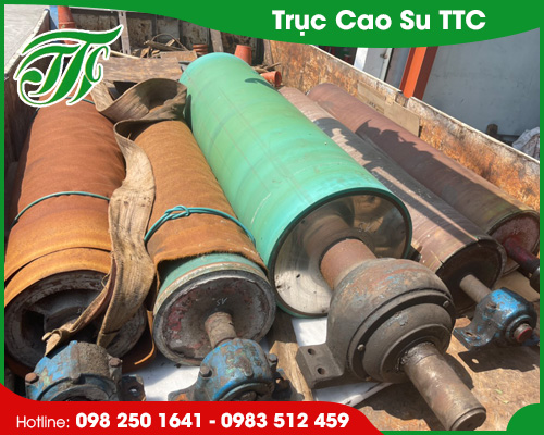 Trục cao su ngành xeo giấy